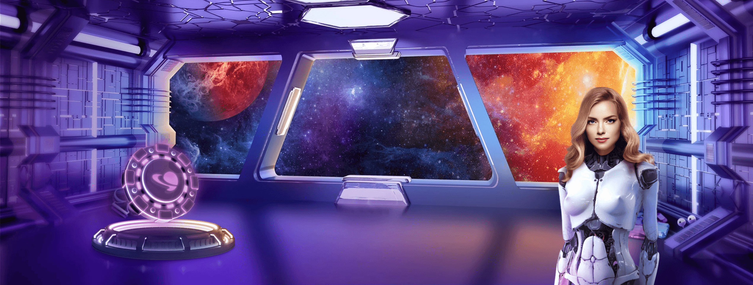 Interface du casino Space Fortuna